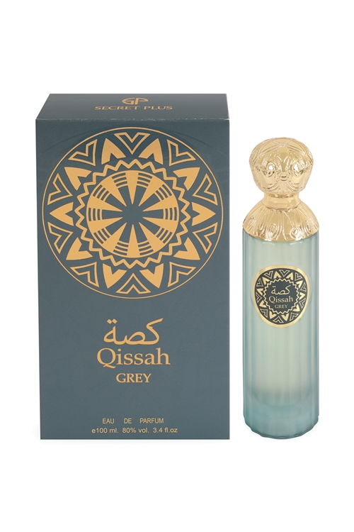 S10-8-1-FL3417 - QISSAH GREY SPRAY PERFUME EAU DE PARFUM FOR MEN